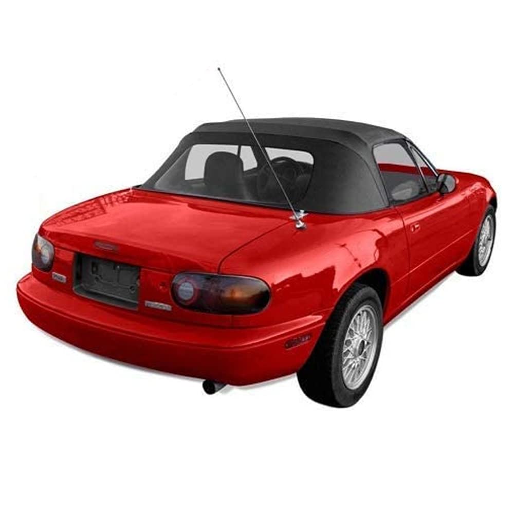 Compatible Mazda Miata Convertible Top With Plastic Window Black Cabrio 1989-2005